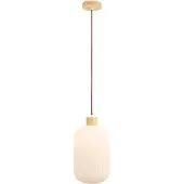House Nordic Plafondlamp Argalo - Wit Glas - Ø20x38cm