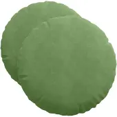 vidaXL Zitkussens 2 st Fluweel Lichtgroen Ø50 x 19 cm