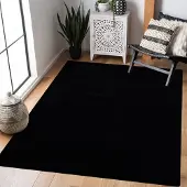 Muratap Uni effen laagpolig vloerkleed modern 200x200 cm vierkant