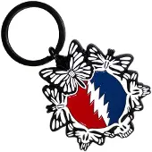 Grateful Dead - Steal Your Face Butterflies - Sleutelhanger