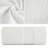 Eurofirany Luxe Katoenen Badhanddoek Davos Wit 50x90 cm - 500 gsm