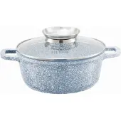 Zilner Marmite 20cm met Deksel - Aluminium, Marmer Coating, Inductie