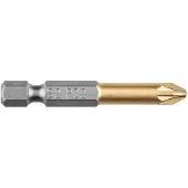 Neo Tools PZ2 Schroefbit 50mm HEX 1/4" S2 TiN Staal