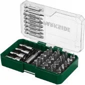 Parkside Bit- en Dopset 37 Delig met Magnetische Houder