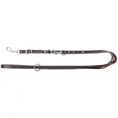 Dingo CLASSIC Lederen Verstelbare Hondenhalsband 1,5x200cm Bruin