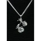 MOOYE ® - Collectie Zilveren Driewieler ketting hanger