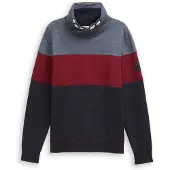 Tom Tailor Sweatshirt nachtblauw / blauw gemêleerd / bordeaux