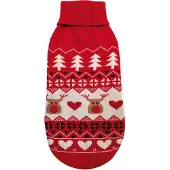 Croci hondentrui xmas deer happy rood 30 cm