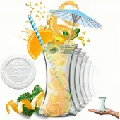 Weck glazen pot 200ml met kunststof deksel, 6 stuks, hittebestendig