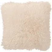 J-Line kussen Moutie - polyester - wit
