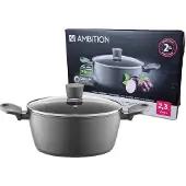 Ambition Verso kookpan met deksel, 20cm, 2.3L, inductie