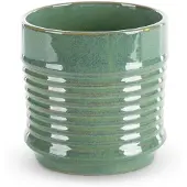 Eurofirany Decoratieve Keramieken Pot 17x17 cm - Groen