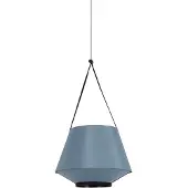 Forestier Hanglampe , Carrie XS, dimbare, Blauw, Woonkamer, Stof, Designer
