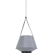 Forestier Hanglampe , Carrie XS, dimbare, Grijs, Woonkamer, Stof, Designer