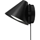 Louis Poulsen Wandlampe , Keglen, dimbare, Zwart, Woonkamer, Metaal, Designer