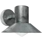 Dyberg Larsen Wandlamp buiten Ocean, dimbaar, alu / grijs / zink, metaal, Design, Wandlamp buiten