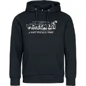 Minnie & Mickey Mouse - Disney Trui met capuchon - Steamboat Willie - S tot M - voor Mannen - zwart - Maat M