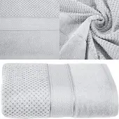 Eurofirany Luxe Katoenen Badhanddoek 50x90cm - Zilverkleurig, 500 GSM
