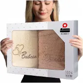 Luba Luxe Badstof Handdoekenset 2 stuks 50x100cm - Perfect Cadeau