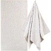Zwoltex Barok Handdoek - Egyptisch Katoen, Beige, 50x100cm, 500g/m²