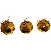 Kerst goud spiegel bloem bal decoratie