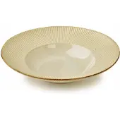 Basic Nature Diep pastabord 30 cm beige keramiek