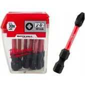 Milwaukee SHOCKWAVE PZ2 Bits 50mm - Set van 10