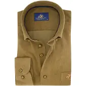 Eden Valley Corduroy overhemd normale fit bruin