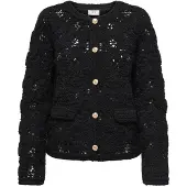 JDY Gebreid vest 'JDYEmile' zwart