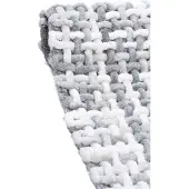 FLOOR Zachte Katoenen Badmat 50x80cm - Wasbaar & Antislip - Grijs Melange