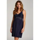Hunkemoller Slipdress Nora Lace Blauw Dames | Maat: 2XS