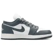 Jordan Aj1 Low Kindersneakers - Grijs - Maat 38.5 - Leer