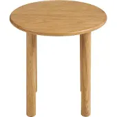 House Nordic Bijzettafel Jena - Rond Naturel Hout - Ø40x40cm