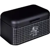 Maestro - Broodtrommel met deksel 30x20x15,7 cm | Staal - Zwart