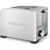 Taurus MyToast II Legend, voor 2 boterhammen, roestvrij staal, roestvrij staal, knoppen, draaibaar, 850 W
