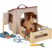 Small Foot - Speelset Paard met Stal en Accessoires in Tas