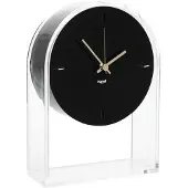 Kartell Air Du Temps Klok L 21.5 cm x H 30 cm | Crystal - Black