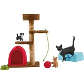 Schleich Farm World – 42501: Speelplezier met schattige katten