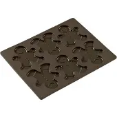 Lurch †“ Flexiform-Bakvorm †“ voor 6 peperkoeken mannetjes - Silicone - Anti-kleef †“ 24x30cm