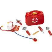 Theo Klein Toys dokterskoffer - incl. speelgoedinstrumenten - 21,5x8,5x20 cm - rood