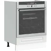 vidaXL Ovenkast Kalmar bewerkt hout wit