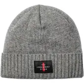 The Mountain Studio - Cashmere Mix Cross Logo Beanie - Muts One Size, grijs