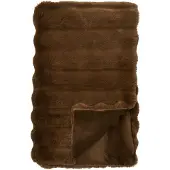 House Nordic Lærke plaid 130×180cm imitatiebont bruin.