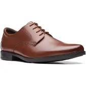 Clarks Clarksvoor mannen. 26162017 Howard Walk bruin leren schoenen (47), Leer, Plat, Veters, Casual