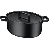 WMF Flavour braadpan, ovaal, 33 x 26 cm, zwart, modelnummer 122464