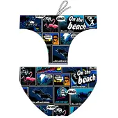 Turbo New Comic Waterpolo Zwemslip