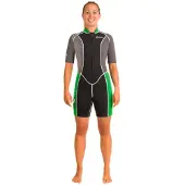 Abysstar Surf 2.5 Mm Dames Shorty Met Korte Mouwen En Rits Aan De Voorzijde