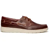 Timberland Heren Portofino Pier bordeauxrode bootschoenen (50), Leer, Bruin, Plat, Veters, Klassiek TB0A6CXMEIW1
