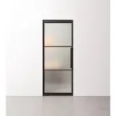 Barnwoodweb Taatsdeur 3 vaks met mat glas in standaard maten