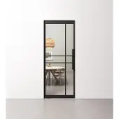 Barnwoodweb Taatsdeur 6 vaks modern met helder glas in standaard maten